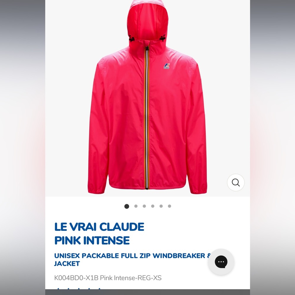 K-way size xs women windbreaker waterproof